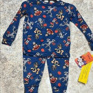 Disney Kids Pajamas - Blue with Halloween Characters